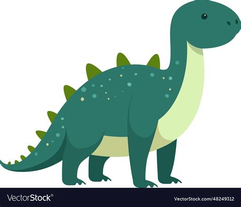 Funny standing dinosaur Royalty Free Vector Image