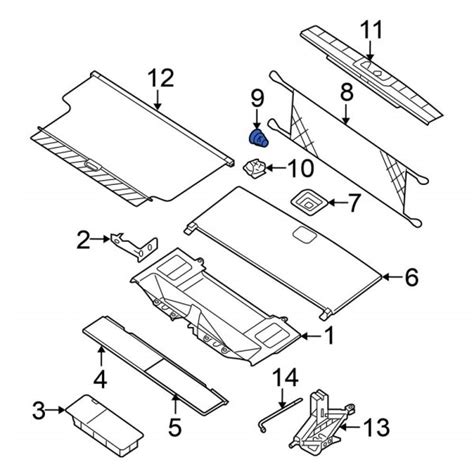 Nissan Oe 84937ea50a Rear Upper Tie Down Hook