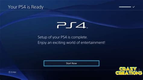 Playstation 4 Initial Startup Screen Youtube