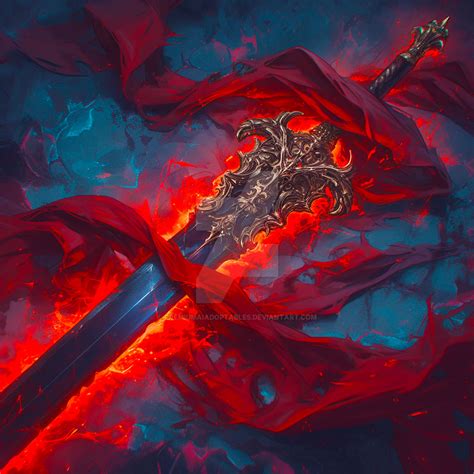 DnD Sword RPG Art Artifact Cursed Adoptable 5$ by PremiumAIAdoptables