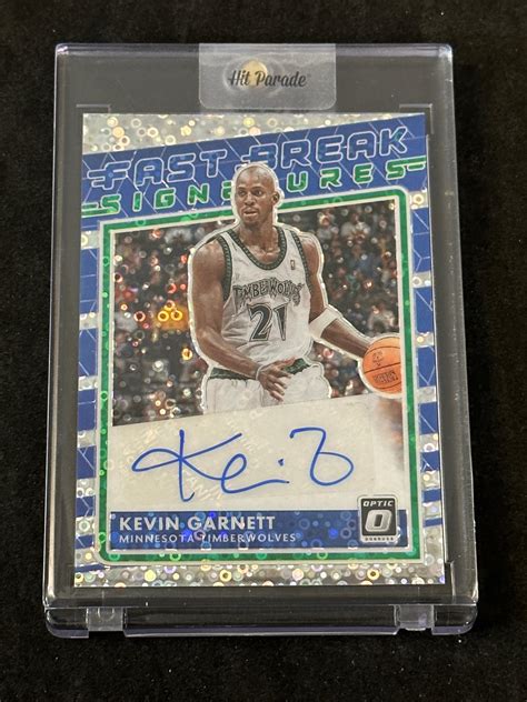 Lot 2020 21 Donruss Optic Fast Break Prizm Signatures Kevin Garnett