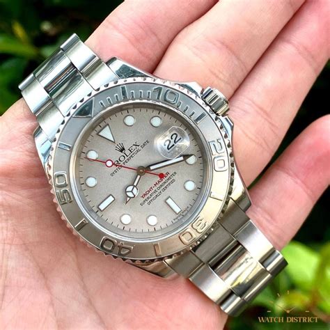 Full Set 40mm Rolex Yacht Master Platinum 16622 Luxury Watches On Carousell