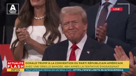 Donald Trump À La Convention Du Parti RÉpublicain AmÉricain Avec Une