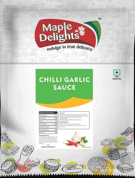 Maple Delights Garlic Chilli Sauce Packaging Type Packet Packaging