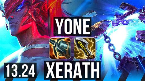 YONE Vs XERATH MID 9 0 2 2500 Games 6 Solo Kills Legendary NA