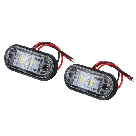 Ywei 2PCS 10 30V Feux de Remorque Côté 2 LED étanche Frein d arrêt Pour