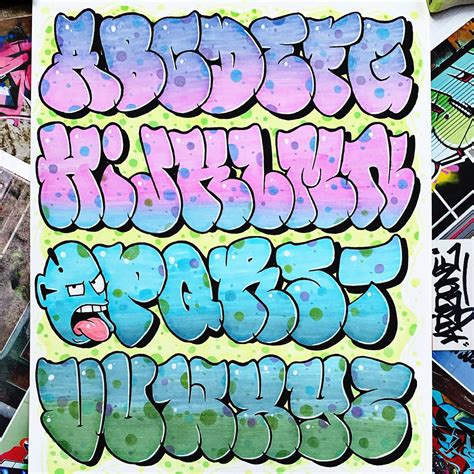 Graffiti Alphabet In Various Styles