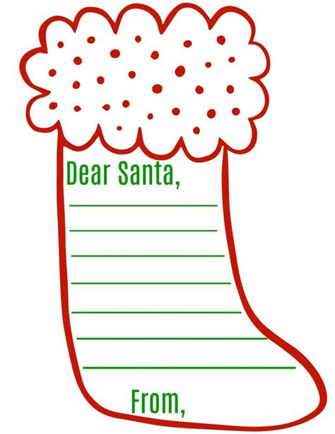 Dear Santa Letter Free Printable Letters Dear Santa Letter Dear