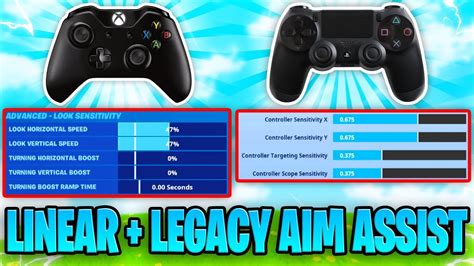 This Is Linear And Legacy Aim Assist Combined Controller Fortnite