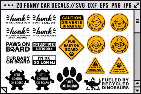 Funny Car Decals SVG Cricut Vectorency | ubicaciondepersonas.cdmx.gob.mx