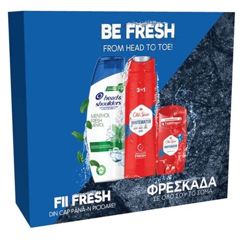 H S Menthol Šampon 225 ml Old Spice Whitewater Gel 250 ml Old