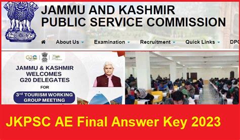 Jkpsc Ae Final Answer Key 2023 Pdf Out Check Exam Key And Objections