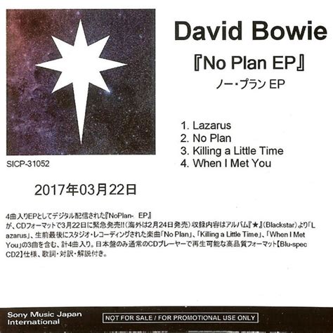 David Bowie – No Plan EP (2017, CDr) - Discogs