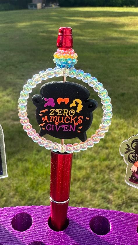 Hocus Pocus Zero Amucks Given Beaded Pen Gift Cute Pens Etsy