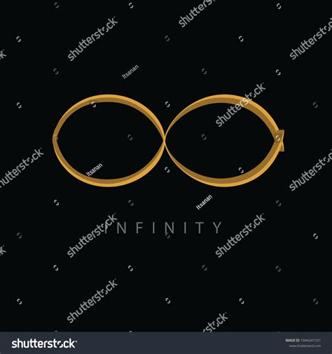 Infinity Logo On Black Background Creative Stock Vector (Royalty Free ...