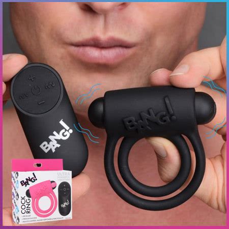 Remote Control 28X Vibrating Cock Ring Bullet Pink Bang