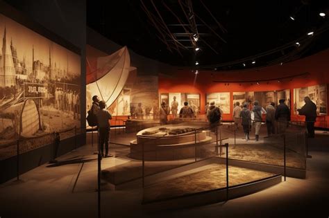 Premium AI Image Interactive Museum Exhibits Highlighting The Cultu