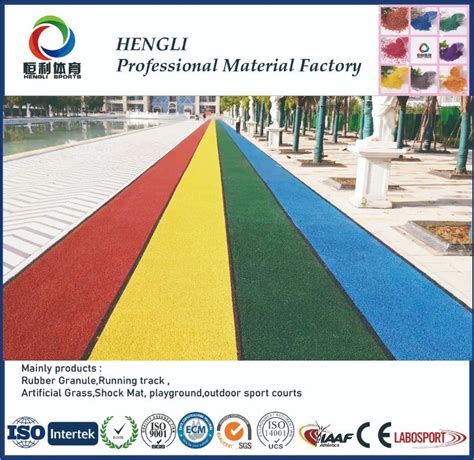 Epdm Rubber Granules Colored Epdm Particles For Multisport Surfacing