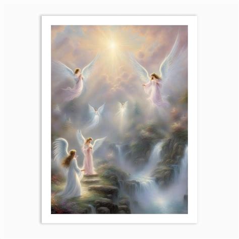 Angels Art Print by Estate Of Art Gallery - Fy