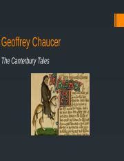 Enl Chaucer Notes Pardoner S Tale Wife Of Bath S Tale Pptx