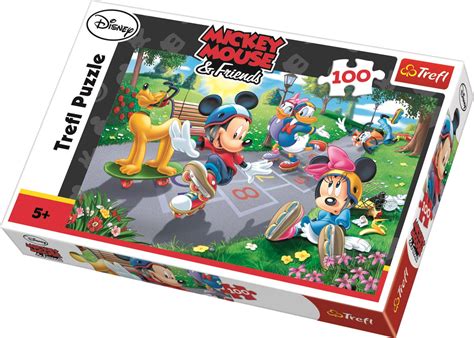 Trefl Puzzle Mickey Mouse Friends Rollerskating 100 Parça Yapboz