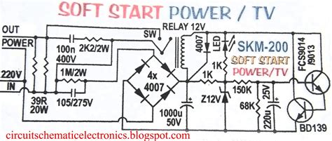 Soft Starter Circuit Diagram For Amplifier