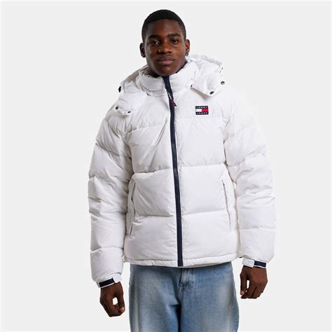 Tommy Jeans Alaska Mens Puffer Jacket White Dm0dm15445 Ybr