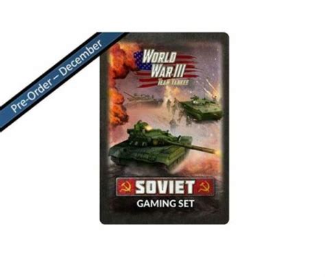 Ww3 Team Yankee Soviet Gaming Set X20 Tokens X2 Objectives X16 Dice