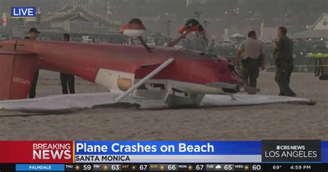 Investigation Underway After Plane Crashes Onto Beach In Santa Monica