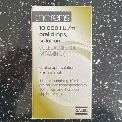 Thorens 10000iuml Oral Drops Solution Vitamin D3 £500 Picclick Uk