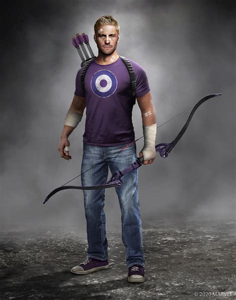 Hawkeye Concept Art For Marvels Avengers Homages An Iconic Look From