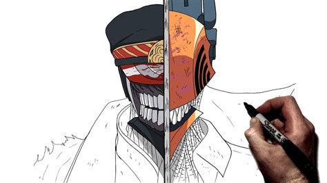 How To Draw Katana Man Chainsaw Man Step By Step Chainsaw Man