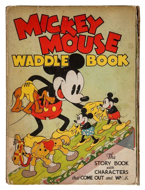 Lot Detail Walt Disney Signed Original 1934 Mickey Mouse Hard Cover