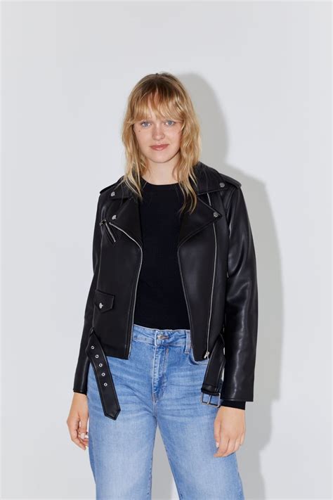 FAUX LEATHER BIKER JACKET JACKETS WOMAN NEW COLLECTION ZARA United