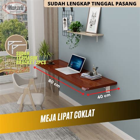 Jual Meja Lipat Dinding Meja Gantung Meja Laptop 80cm X 40cm