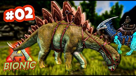 Bionic Parasaur With Pteranodon And Stegosaurus Tame Ark Survival