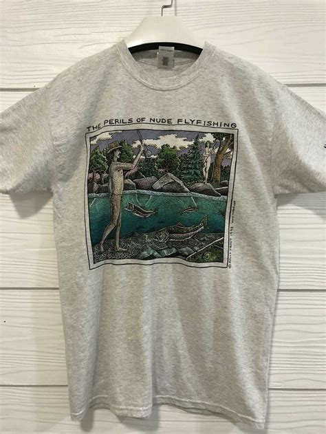 Vintage Vintage The Perils Of Nude Flyfishing Tee Gem