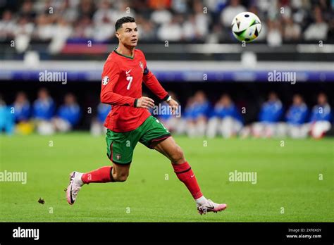 Le Portugais Cristiano Ronaldo Lors De L UEFA Euro 2024 Manche Du 16e