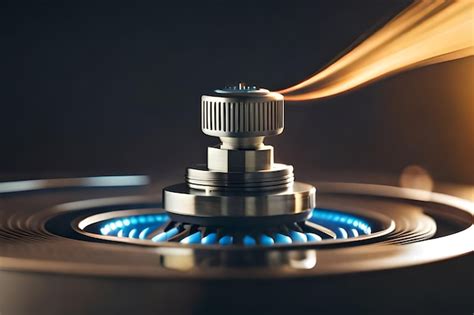 Premium Ai Image A Close Up Of A Gas Stove With A Blue Flame And A