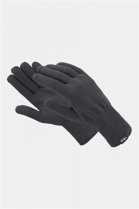 Mens Stretch Knit Gloves Black Rab Gloves Aimeekidd