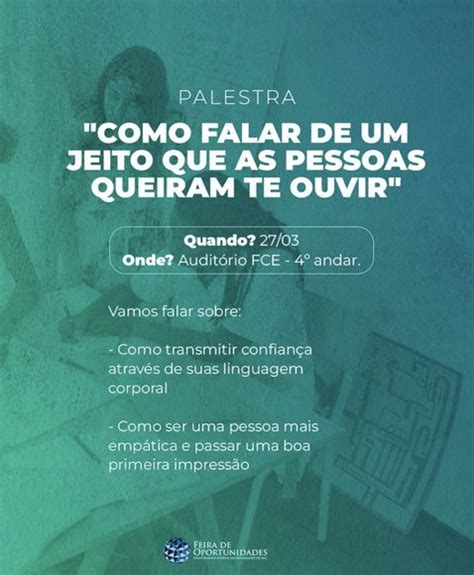 Feira De Oportunidades Ufrgs Promove Palestra Na Pr Xima Segunda Feira