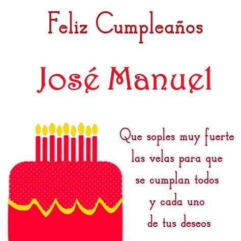 Feliz Cumplea Os Jos Manuel Descargar Im Genes De Cumplea Os