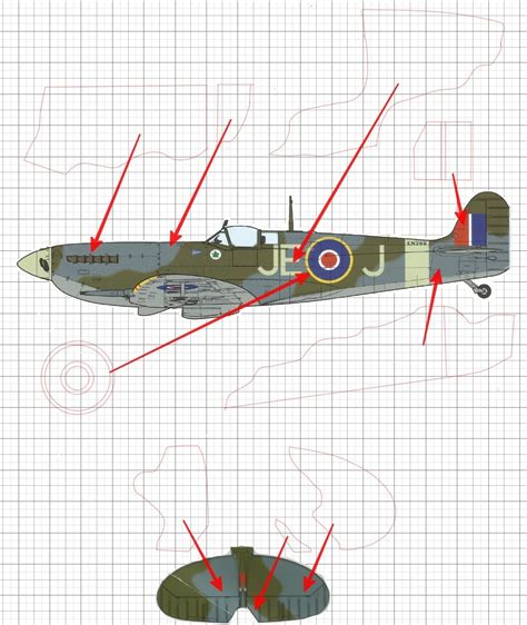 Camouflage And Insignia Masks For Mk Ix Spitfire Aircraft Military