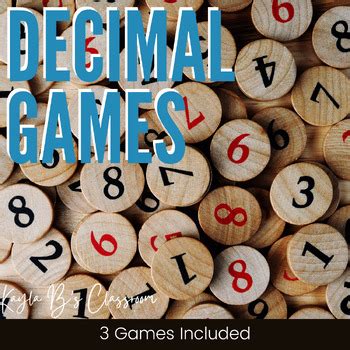 Decimal Games by Kayla B's Classroom | TPT