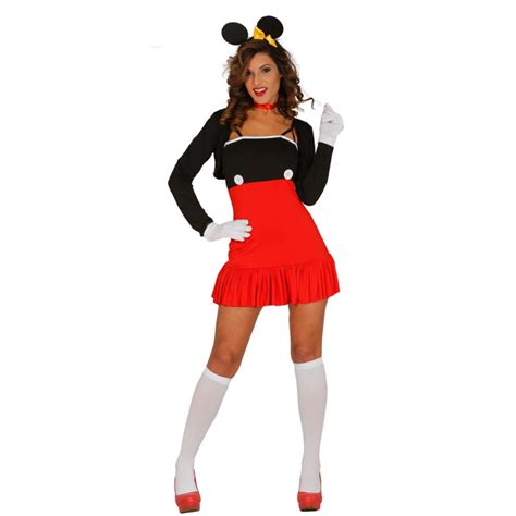 Disfraz De Ratona Roja Adulta Disfraz De Minnie Mouse Para Adulto