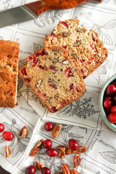 Cranberry Nut Bread Delicious Holiday Quick Bread Stephie Cooks