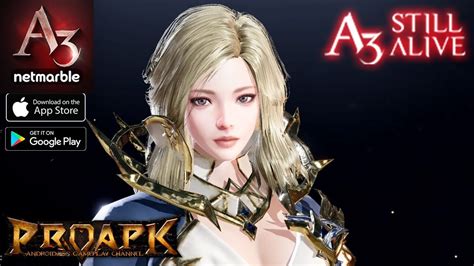 A3 Still Alive Gameplay Android IOS 3D Open World MMORPG KR