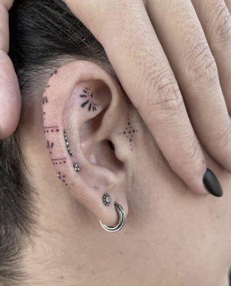 Whispered Ink 40 The Beauty Of Ear Tattoos Inside Ear Tattoos I