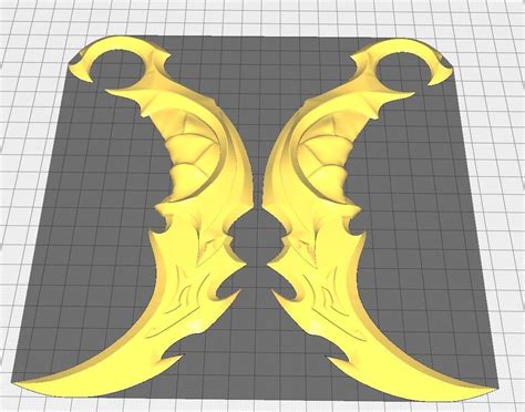 Valorant Reaver Karambit D Model D Printable Cgtrader