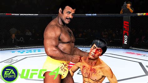 Ufc4 Bruce Lee Vs Rocky Johnson Ea Sports Ufc 4 Epic Fight Youtube